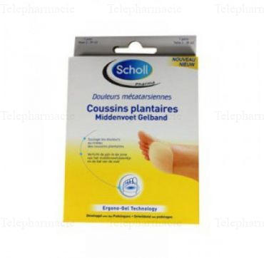 SCHOLL Coussins plantaires douleurs m&eacute;tatarsiennes