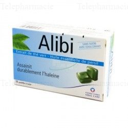 ALIBI Pastilles &agrave; sucer halitose bo&icirc;te de 18 pastilles