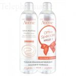 Eau thermale Lotion micellaire nettoyante et d&eacute;maquillante - lot de 2 x 400 ml