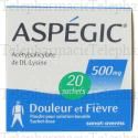 Asp&eacute;gic 500 mg Bo&icirc;te de 20 sachets-doses