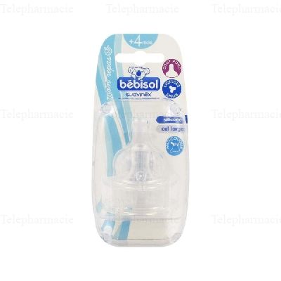 B&Eacute;BISOL Suavinex t&eacute;tines pour liquides &eacute;pais 2&egrave;me &acirc;ge lot de 2