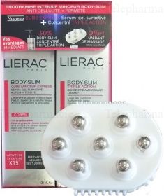 LIERAC Body slim cure minceur express tube 100ml + body slim flacon 200ml