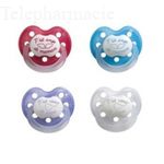 Sucette P'tit ange P'tit coeur P1 Physiologique Silicone 0-6 mois - Blanche x1