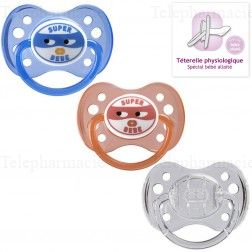DODIE Sucette &agrave; l'unit&eacute; +6 mois physiologique silicone REF P35