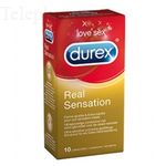 DUREX Real Sensation bo&icirc;te 10 pr&eacute;servatifs