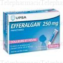 Efferalgan 250mg granul&eacute;s vanille-fraise 10 sachets