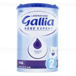 Lait B&eacute;b&eacute; Expert HA 2&egrave;me &acirc;ge - 800 g