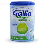 Galliagest premium 1 lait en poudre 0-6 mois 800g