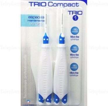 BROSSETTES INTERDENTAIRES ETROITES TRIO COMPACT 1 1.9mm