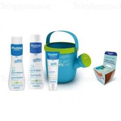 MUSTELA Coffret arrosoir soin : Hydra b&eacute;b&eacute; visage 40ml + Lait de toilette 200ml + Dermo-nettoyant 200ml