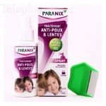 PARANIX Spray poux et lentes vapo 100 ml + peigne OFFERT