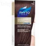 PHYTO Color n&deg;5 couleur soin aux plantes tinctoriales ch&acirc;tain clair 1 teinture + 1 r&eacute;v&eacute;lateur + 1 soin