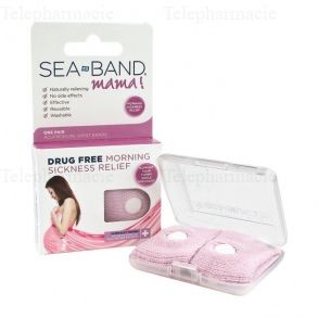 Sea band "Mama" - 2 bracelets roses