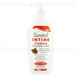 SUV&Eacute;AL Gel toilette intime cranberry flacon 200ml